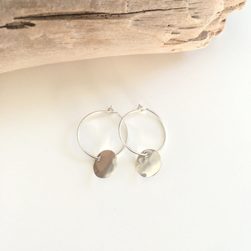 KINSLEY Boucles D'oreilles Créoles Vertes - Bijoux