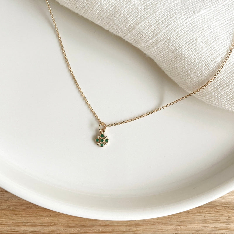 Collier GOUTTE Cristaux Vert - Pierres et Perles Naturelles/Colliers Collier GOUTTE Cristaux Vert - Pierres et Perles Naturelles/Colliers