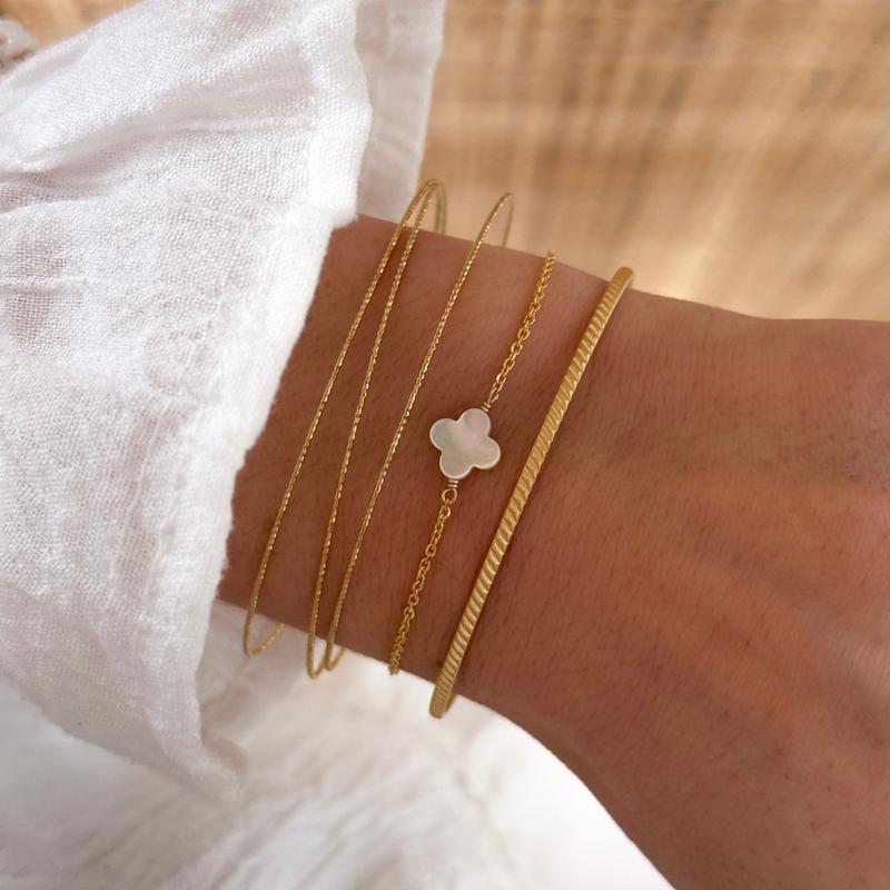 Armreif „Derry” vergoldet-Armbänder-InstantsInstants Plaisirs  Schmuck