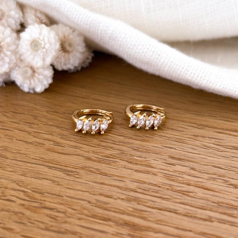 Creolen „Sliema” vergoldet – Ohrringe –Instants Plaisirs  Schmuck