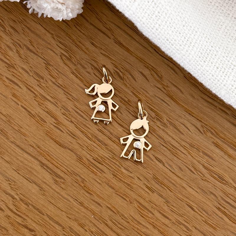 Anhänger „Lea” vergoldet – Anhänger undInstants Plaisirs  Schmuck –Instants Plaisirs  Schmuck