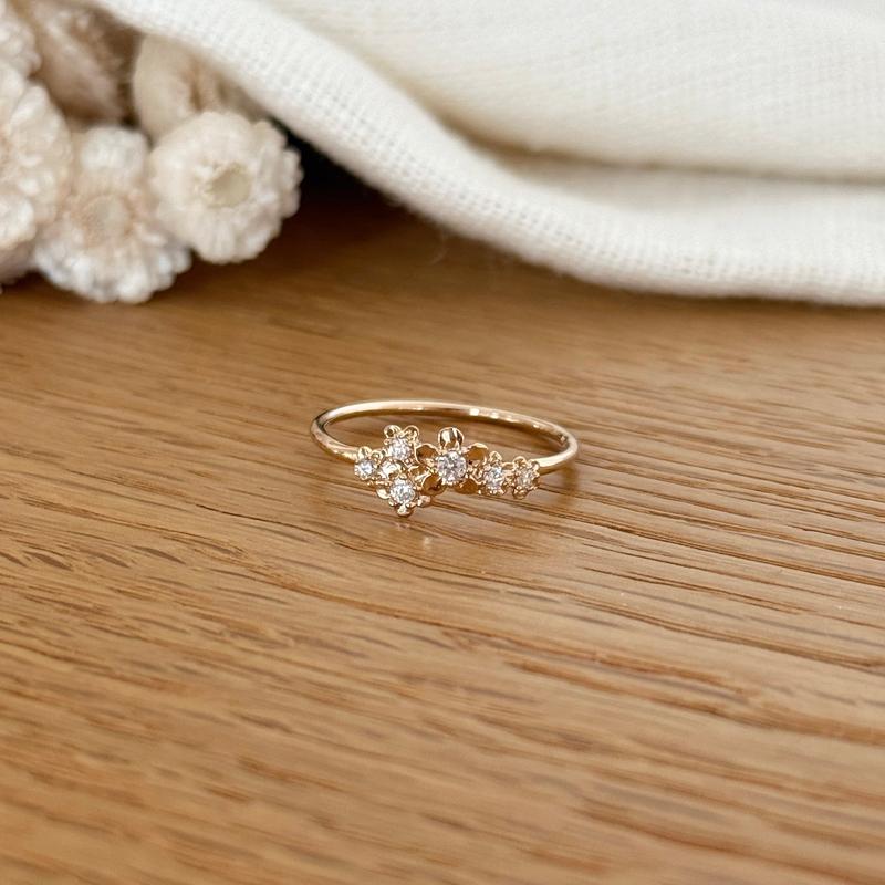 Vergoldeter Ring „Jasmine“