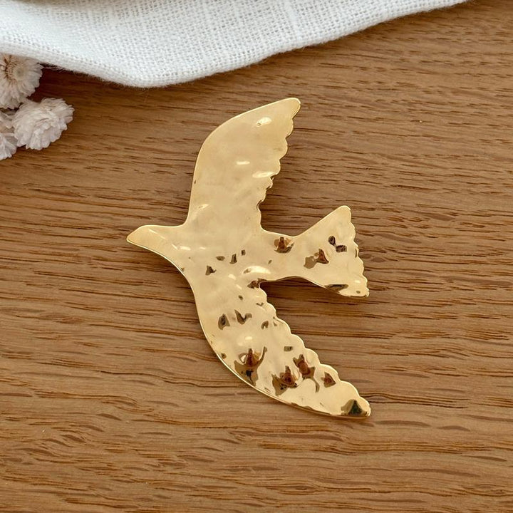 Anstecknadel „Taube“ aus Stahl