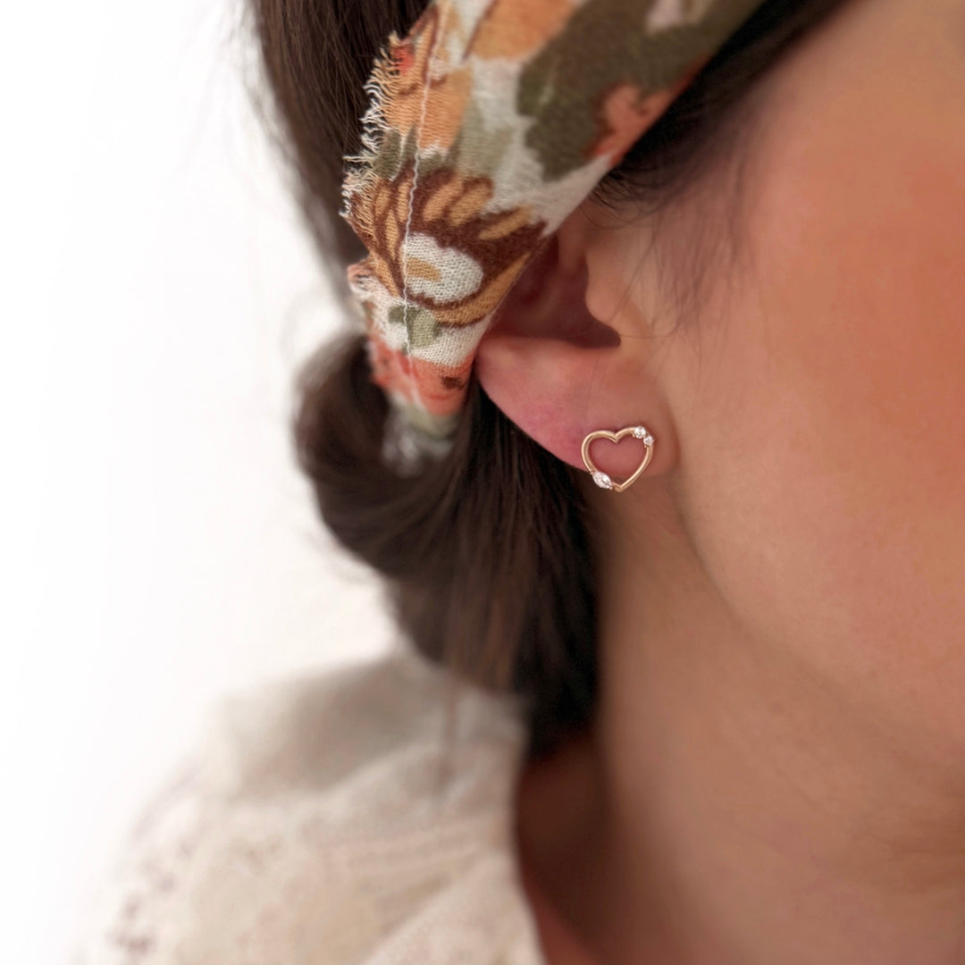 Boucles d'oreilles "Elia" plaqué or