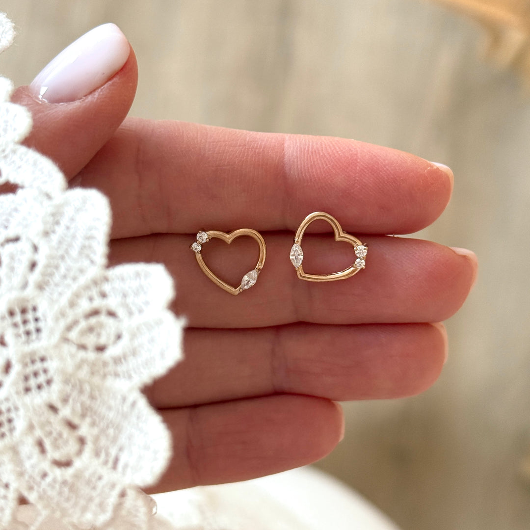 Boucles d'oreilles "Elia" plaqué or