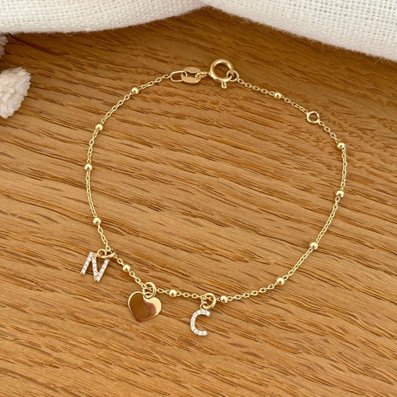 Armband „Luce” mit vergoldetem Herz