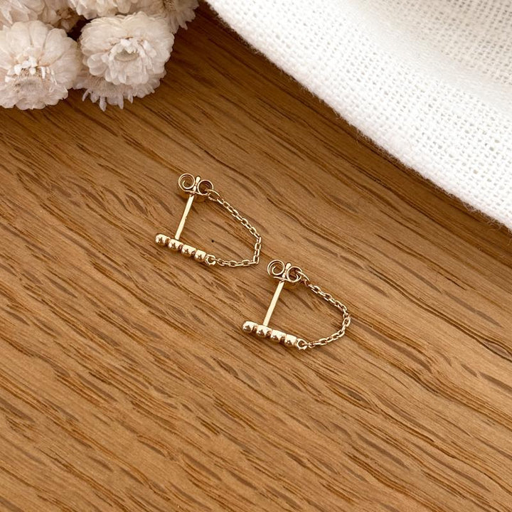 Ohrringe „Binta” vergoldet – Ohrringe –Instants Plaisirs  Schmuck