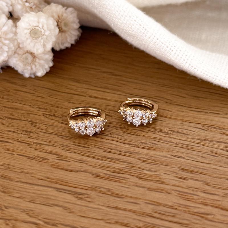 Creolen „Fallon” vergoldet – Ohrringe –Instants Plaisirs  Schmuck