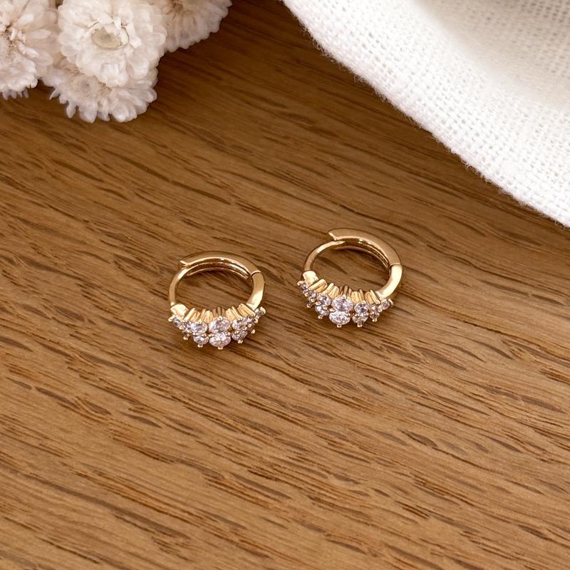 Creolen „Fallon” vergoldet – Ohrringe –Instants Plaisirs  Schmuck