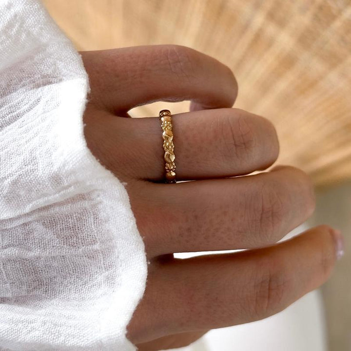 Vergoldeter Ring „Felie” – RingeInstants Plaisirs  SchmuckInstants Plaisirs  50 –Instants Plaisirs  Schmuck