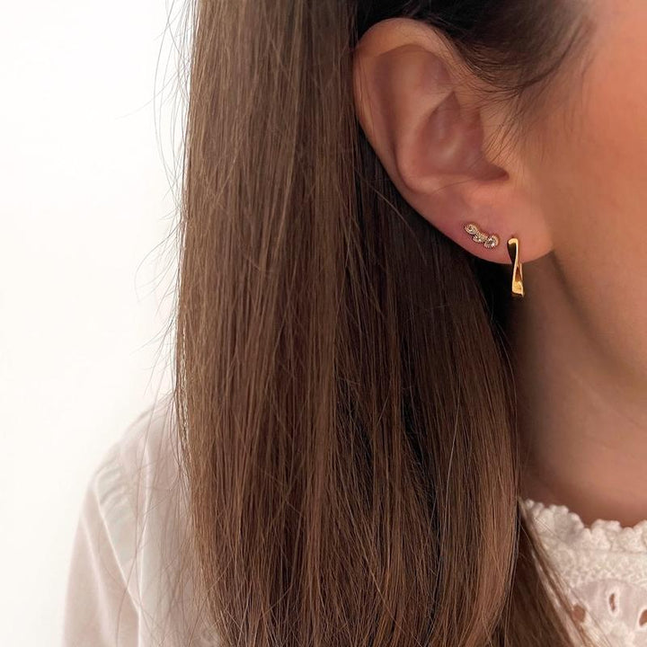 Creolen „Torsane” vergoldet – Ohrringe –Instants Plaisirs  Schmuck