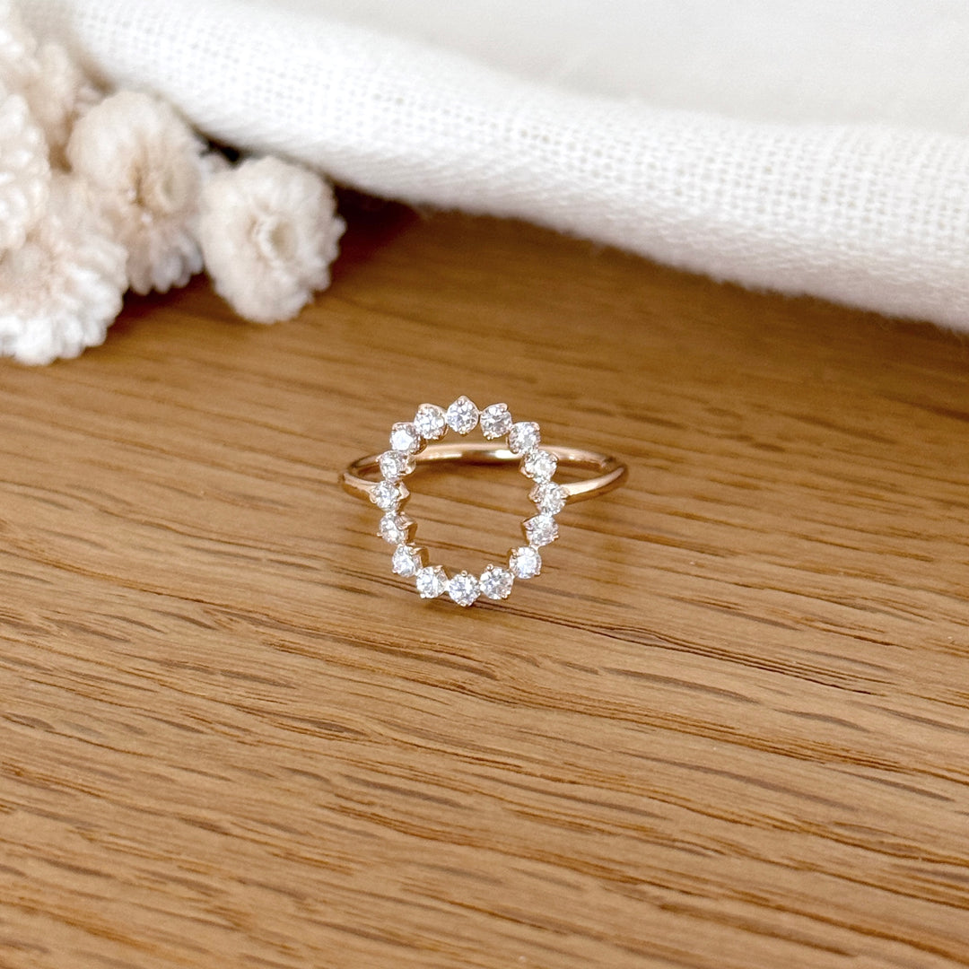 Vergoldeter Ring „Solene“
