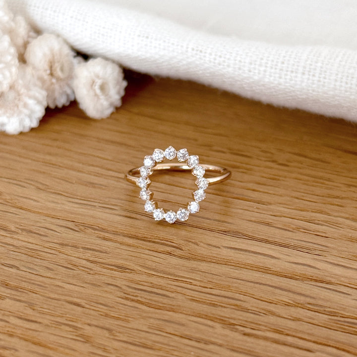 Vergoldeter Ring „Solene“