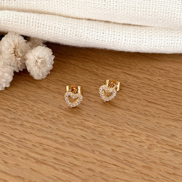 Boucles d'oreilles "Mélie" plaqué or