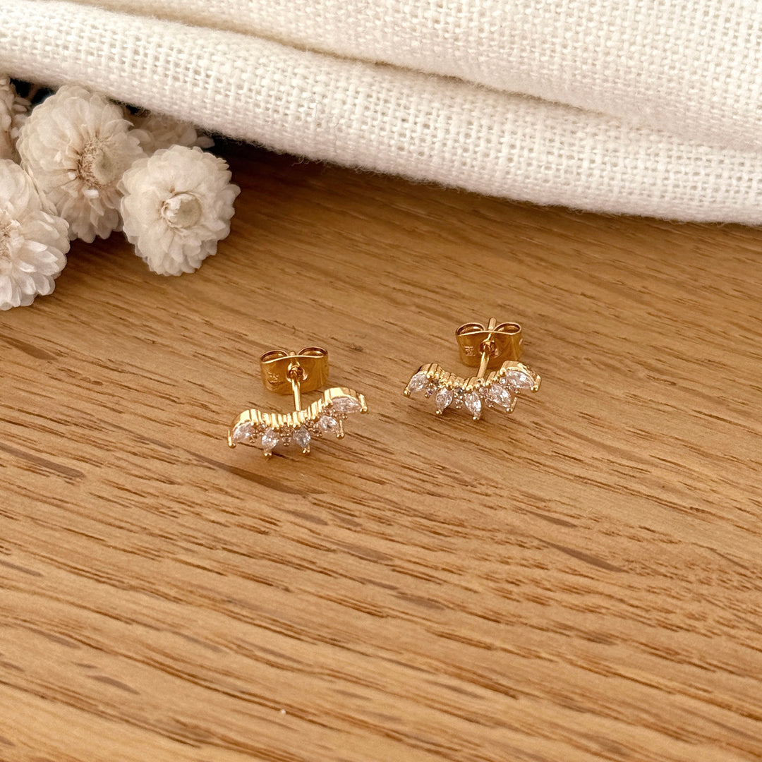 Boucles d'oreilles "Jenny" plaqué or