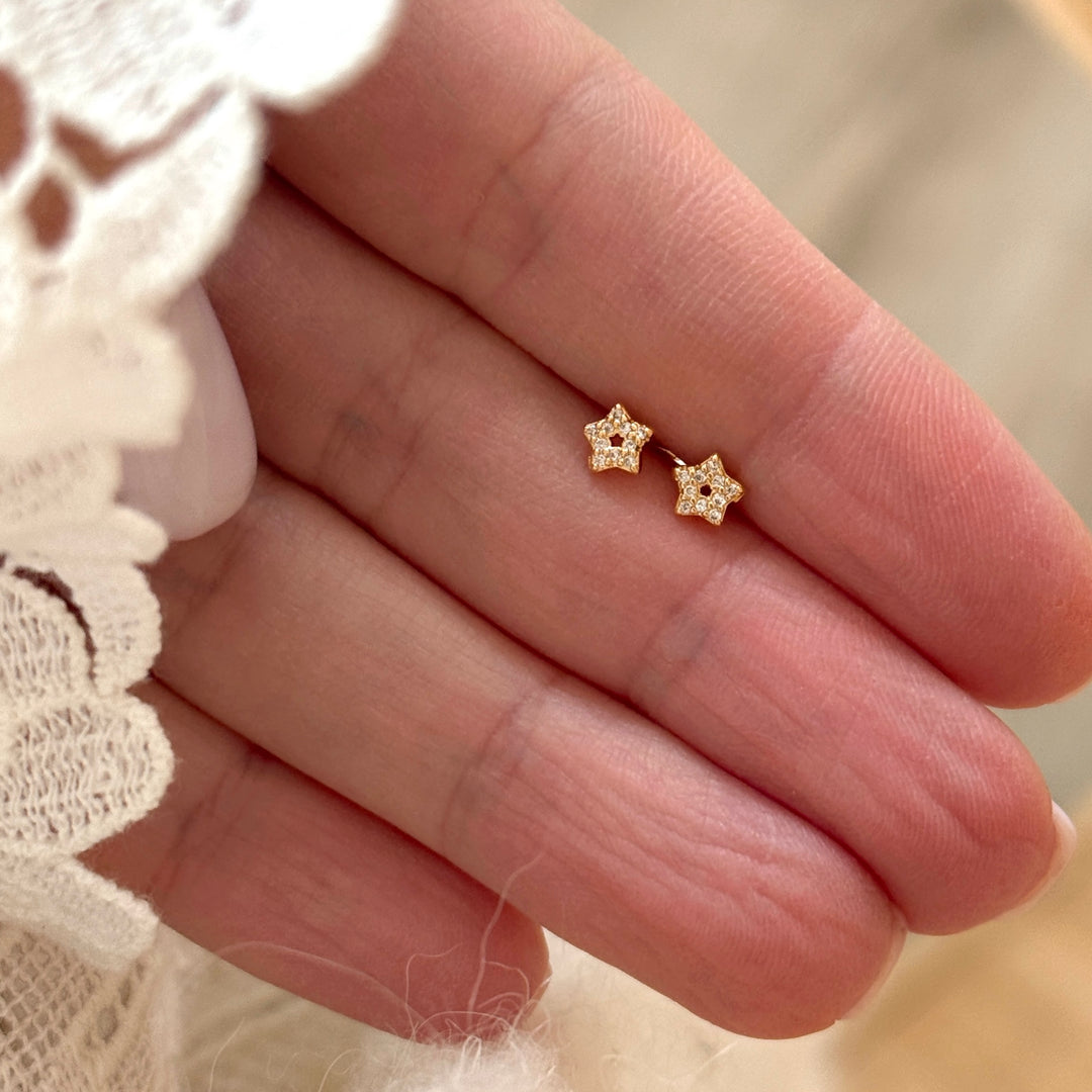 Boucles d'oreilles "Stella" plaqué or