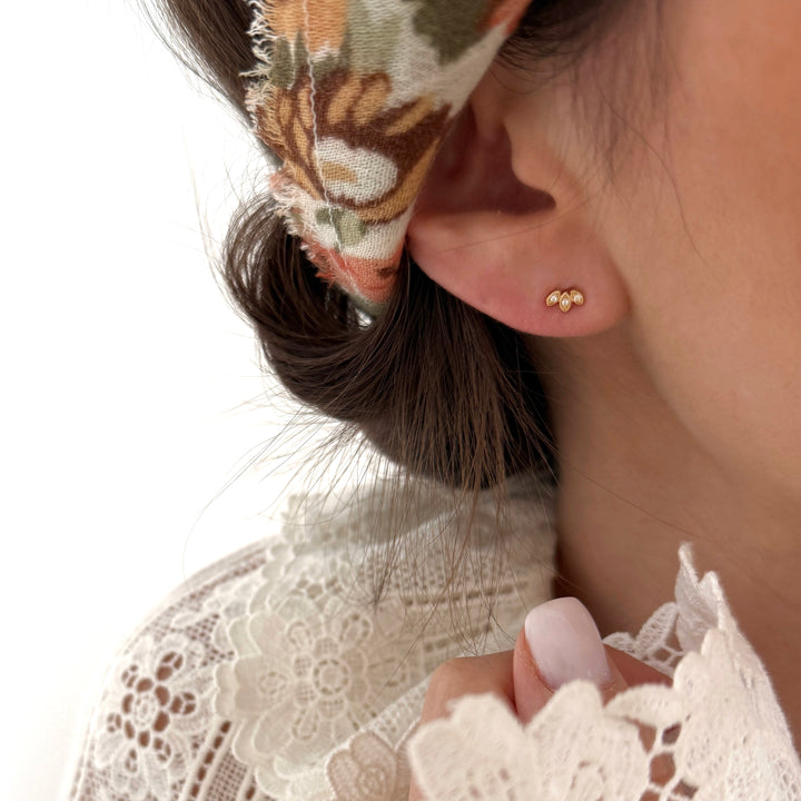 Boucles d'oreilles "Lilou" plaqué or