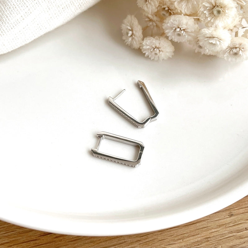 Creolen „Emeline” Silber-OhrringeInstants Plaisirs  Schmuck