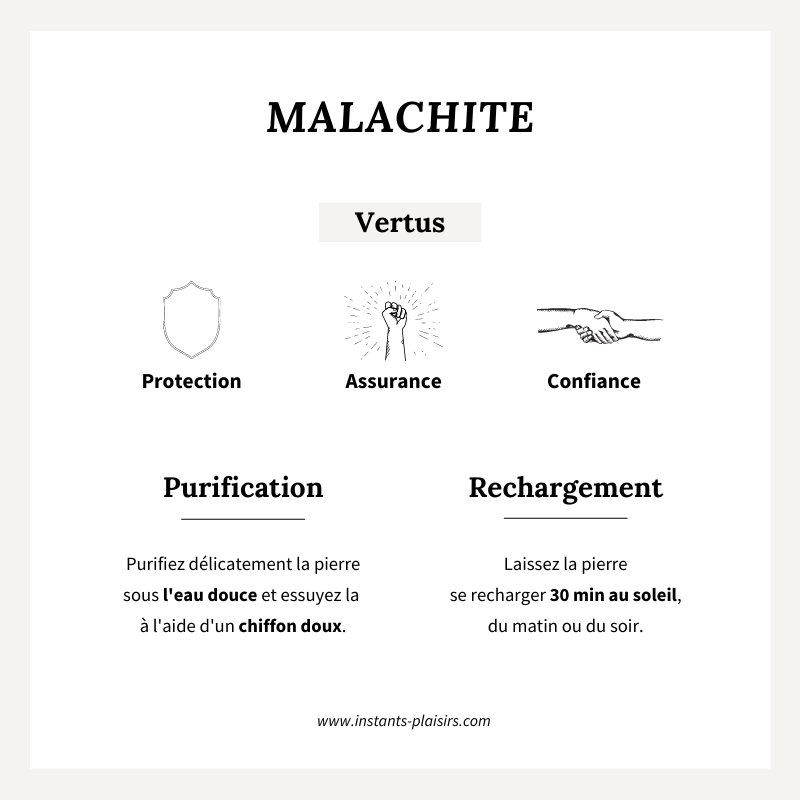 Halskette "Hamin" Malachit vergoldet-Halsketten-instant-plaisir-Instants Plaisirs | Schmuck