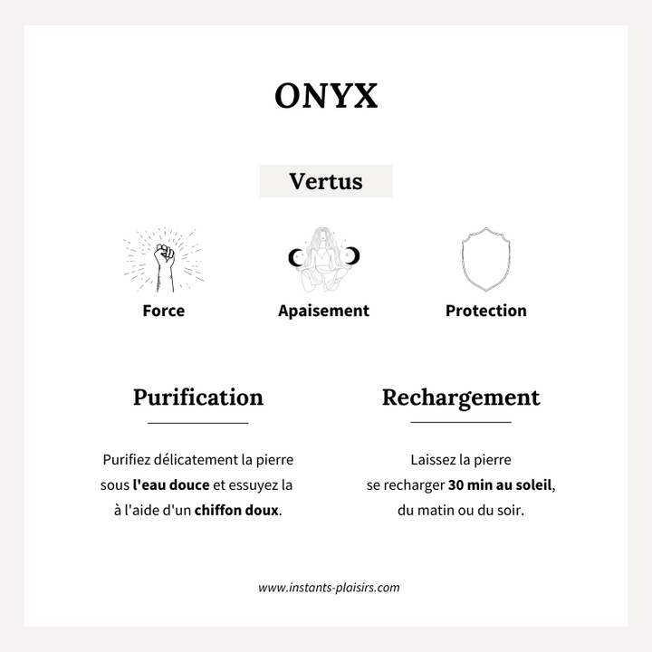 Armband „Ysée” schwarz vergoldet-Armbänder-InstantsInstants Plaisirs  Schmuck