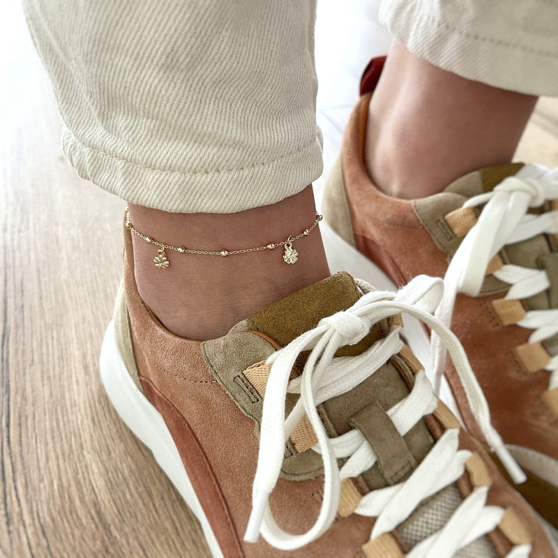 Fußkette "Daisy" vergoldet-instant-plaisir-Instants Plaisirs - Schmuck