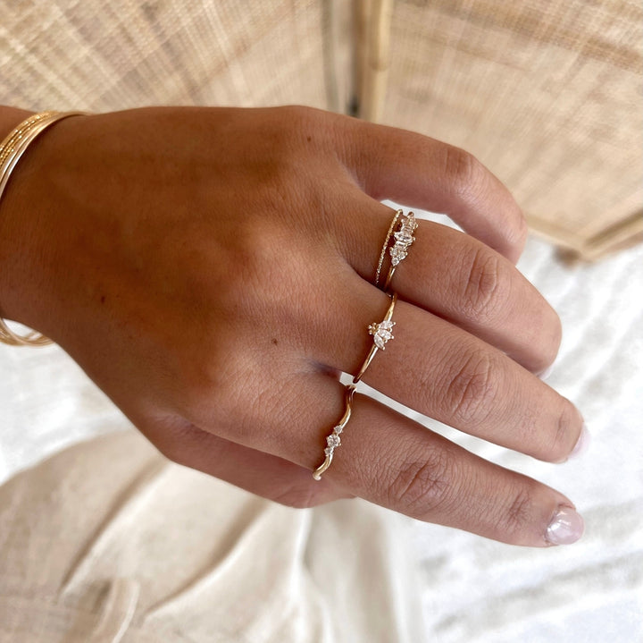 Vergoldeter Ring „Gema” – Ringe –Instants Plaisirs  Schmuck –Instants Plaisirs  Schmuck