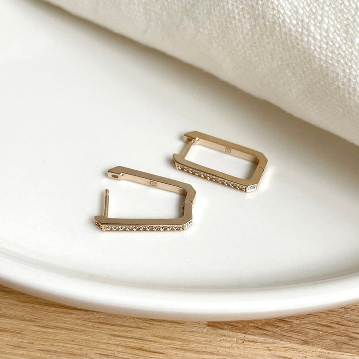 Creolen „Emeline” vergoldet – Ohrringe –Instants Plaisirs  Schmuck