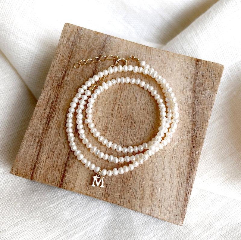 Halskette „Pearly” vergoldet-Halsketten-InstantsInstants Plaisirs  Schmuck