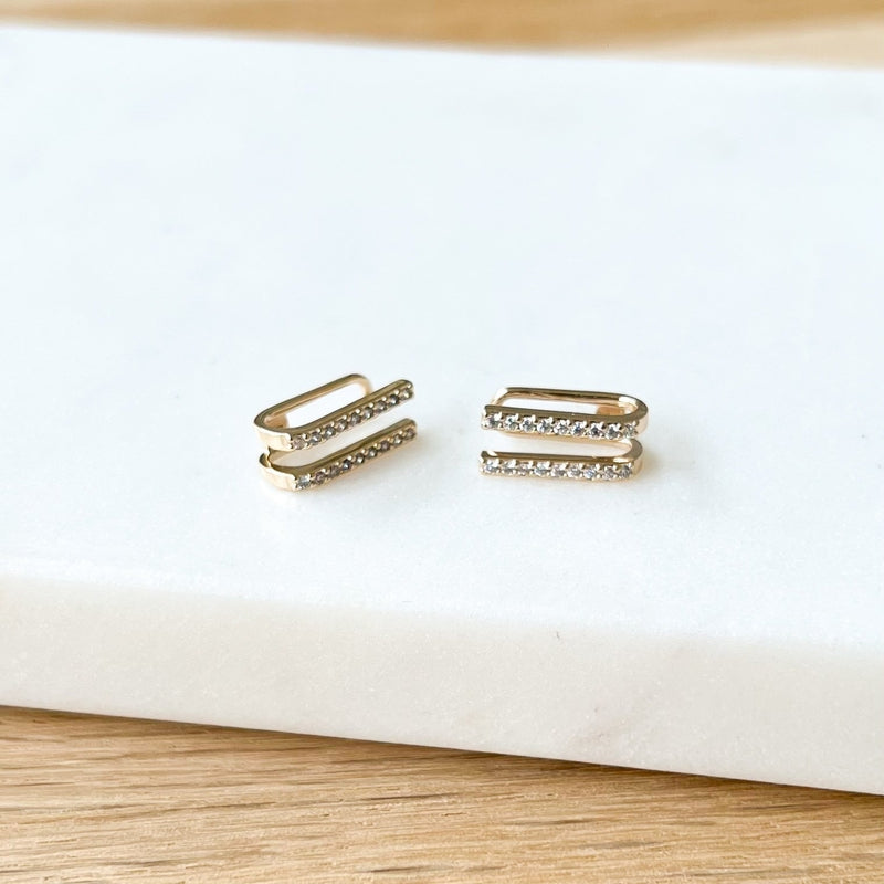 Ohrringe „Meghan” vergoldet – Ohrringe –Instants Plaisirs –Instants Plaisirs Schmuck