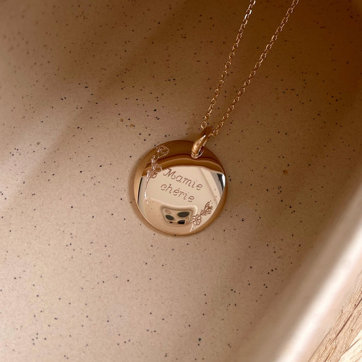 Halskette „Mamie chérie“ vergoldet – Halsketten –Instants Plaisirs  Plaisirs –Instants Plaisirs  Schmuck