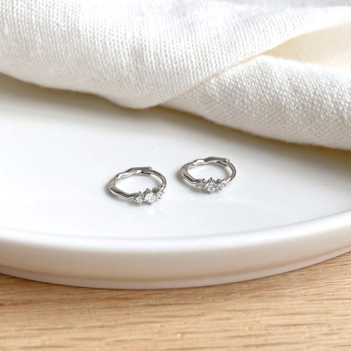 Creolen „Gema” Silber-OhrringeInstants Plaisirs  Schmuck