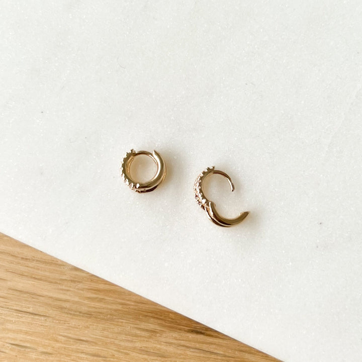 Mini-Creolen „Sofya” vergoldet – Ohrringe – Instants Plaisirs –Instants Plaisirs Schmuck