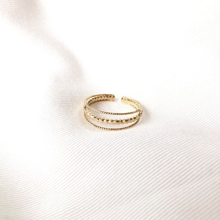 Vergoldeter Ring „Mily“ – Instants Plaisirs –Instants Plaisirs Schmuck