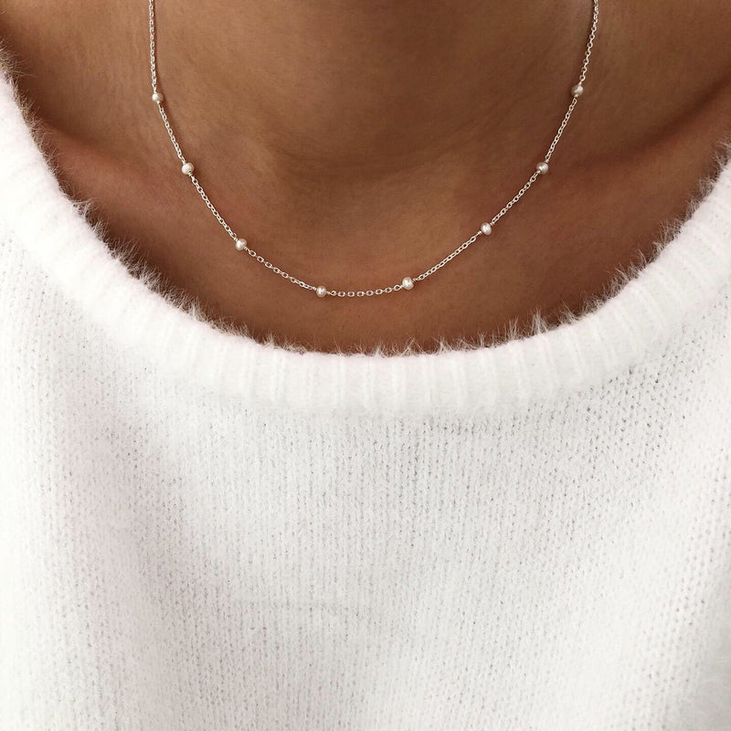 Halskette "Perla" Silber-Instants Plaisirs - Schmuck