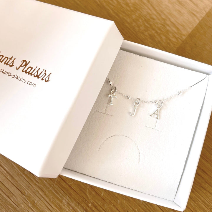 Halskette "Initial" Silber-Colliers-instants-plaisirs-Instants Plaisirs | Schmuck