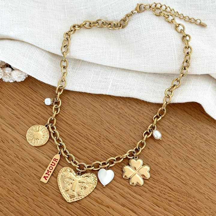 Roma Steel Necklace - Necklaces -Instants Plaisirs Instants Plaisirs -Instants Plaisirs  Jewelry