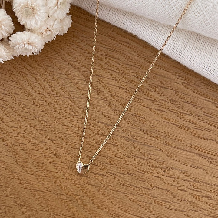 Valentine" gold-plated necklace