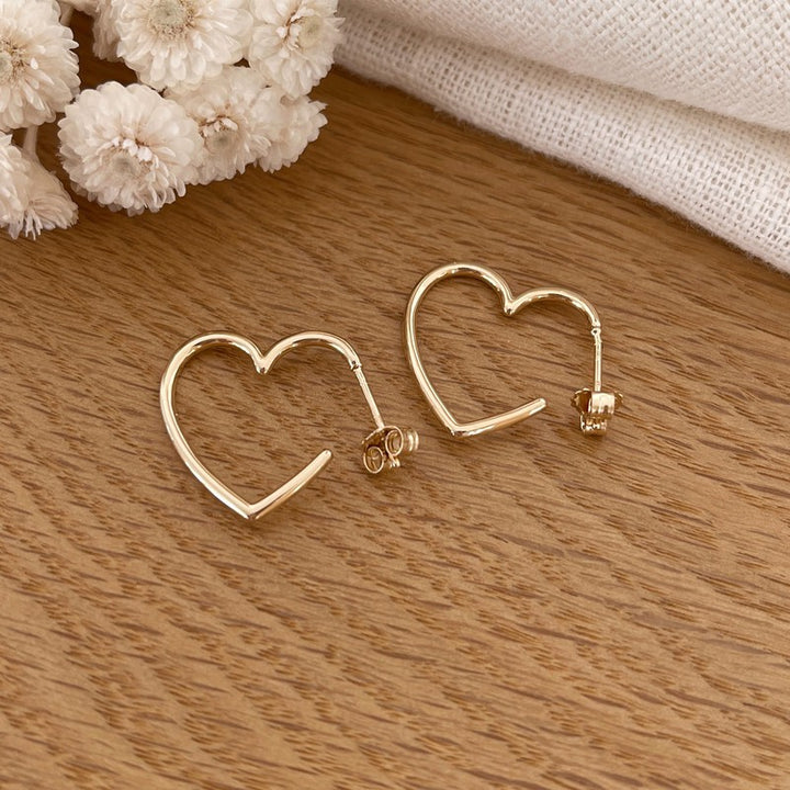 Bloom" gold-plated earrings