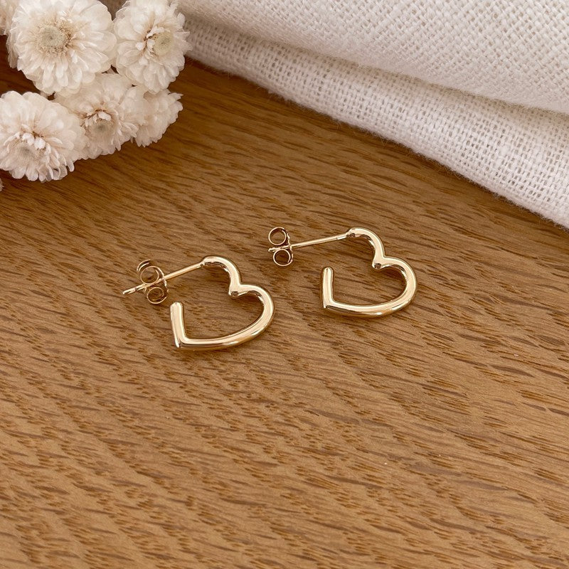 Gold-plated "Mini Bloom" earrings