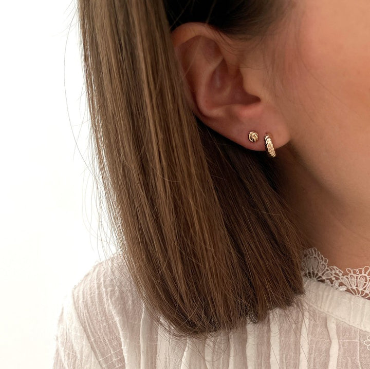 Noda" gold-plated earrings
