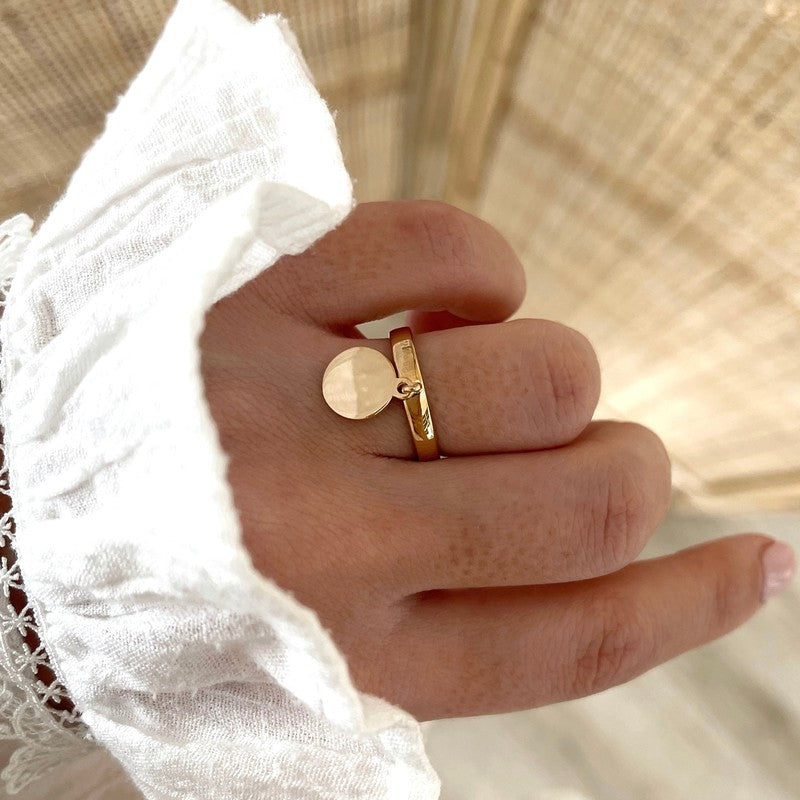 Esna" gold-plated ring