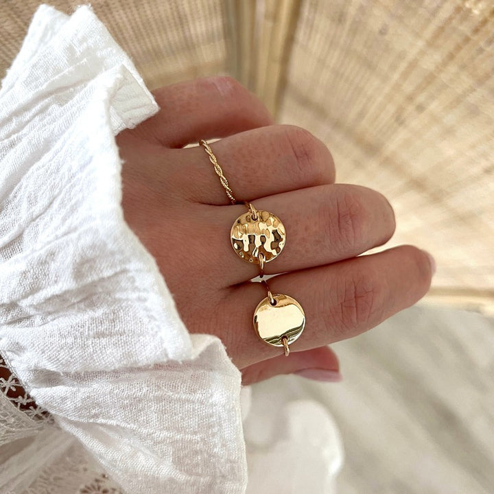 Gold-plated "Micha" ring