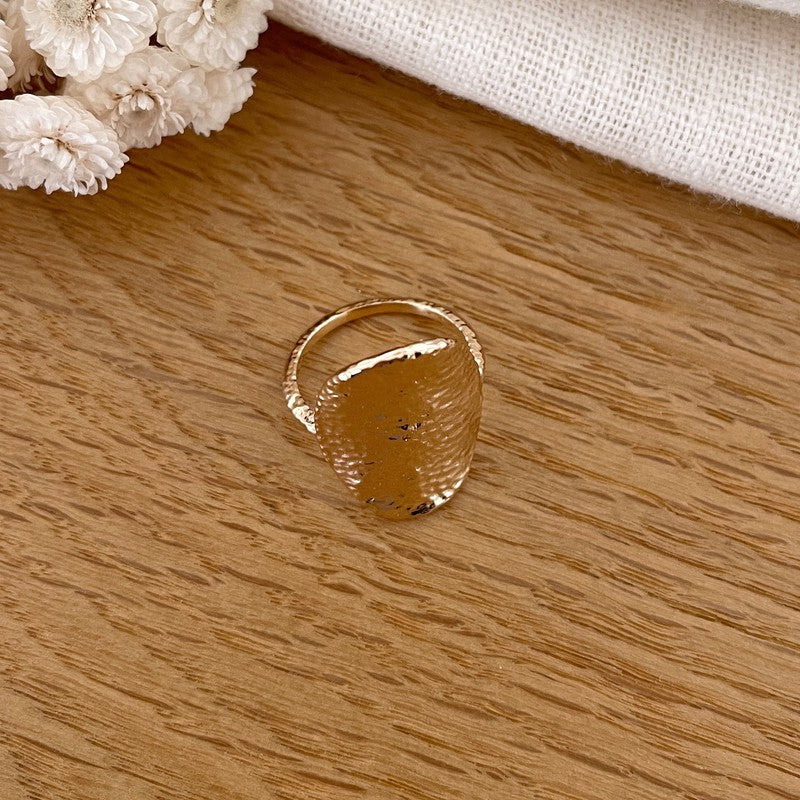 Cassandre" gold-plated ring