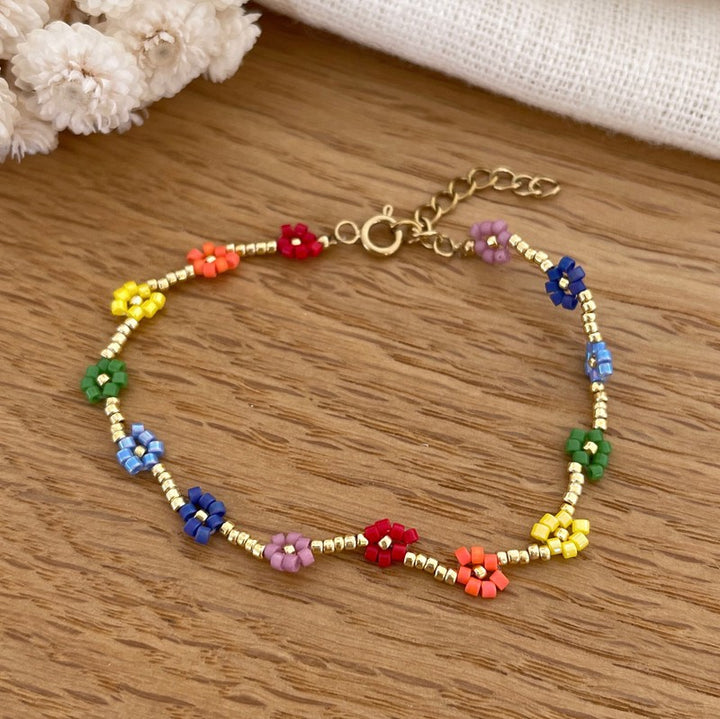 Flower" stainless steel bracelet