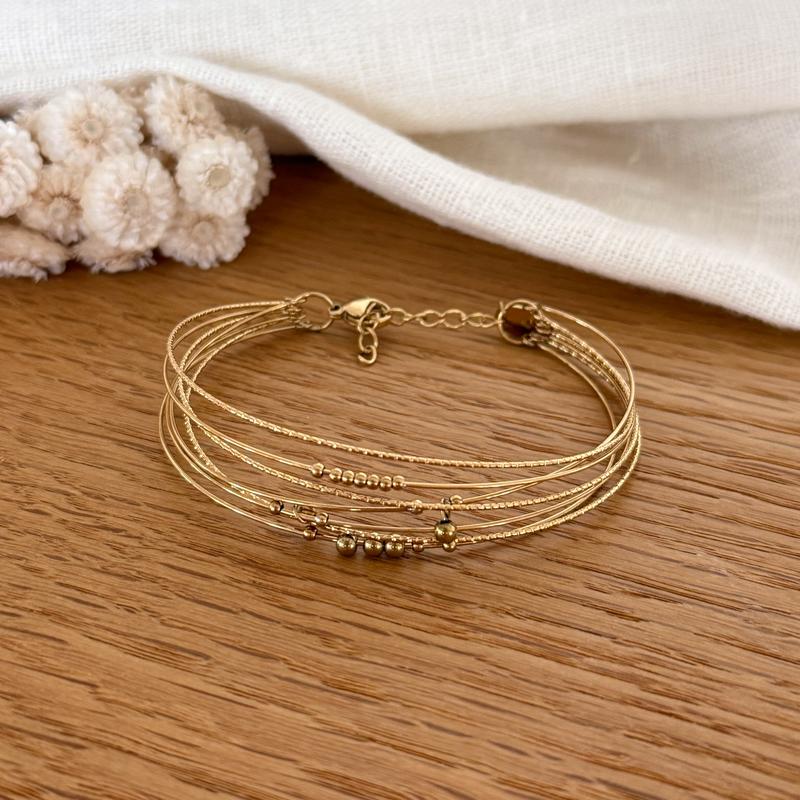 Noham steel bangle bracelet -Instants Plaisirs  Jewelry