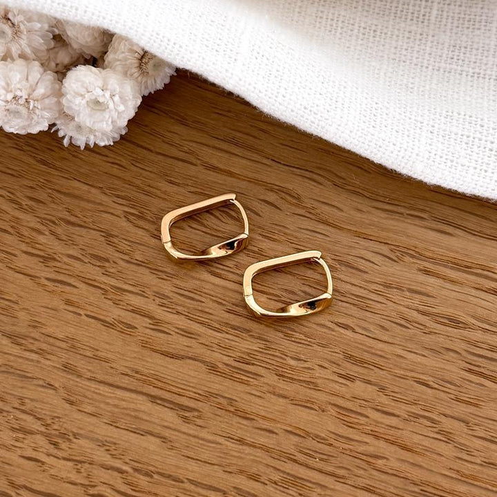 Gold-plated "Torsane" hoopInstants Plaisirs  Jewelry