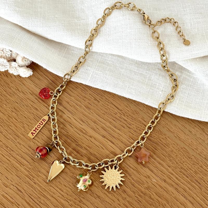 "Agafay" steel necklace