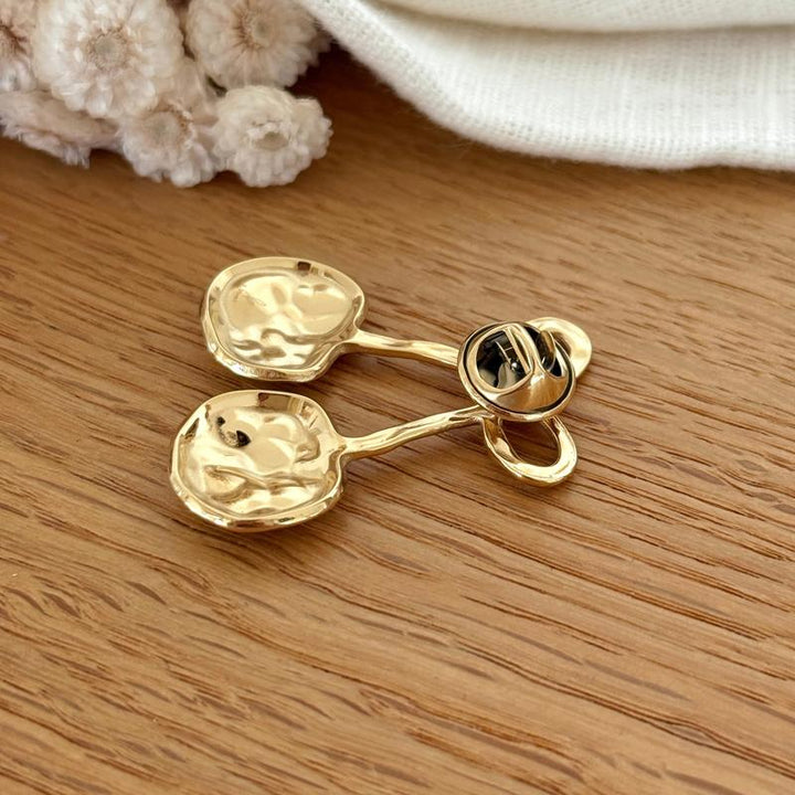 "Chery" steel pin brooch