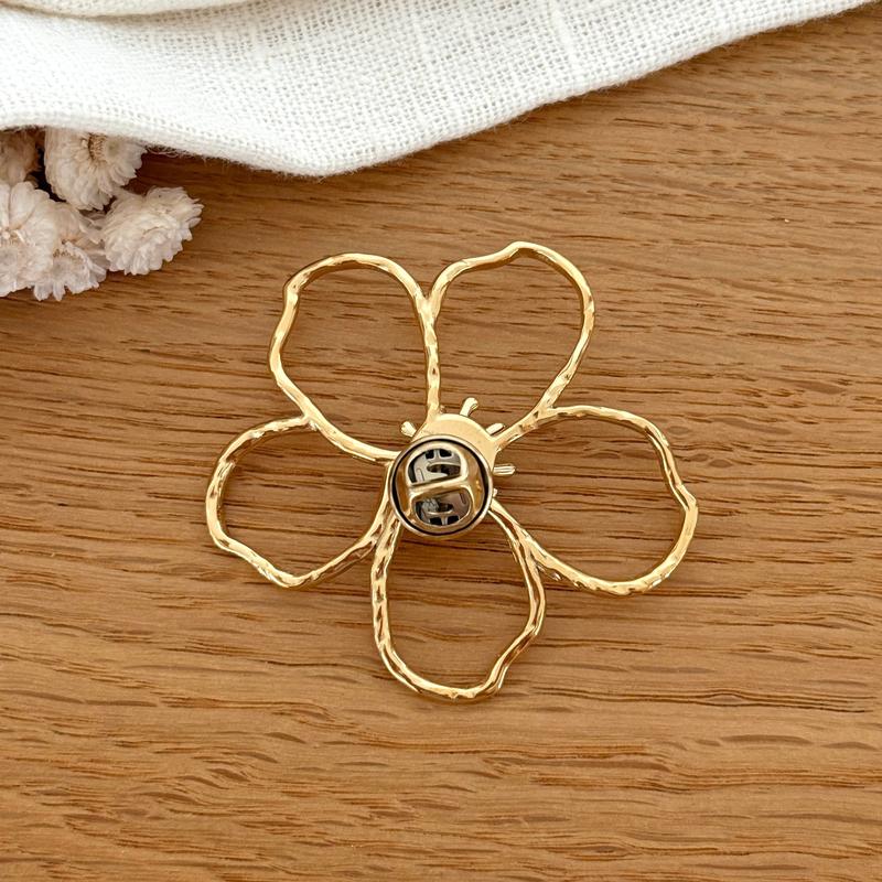 "Meline" steel pin brooch