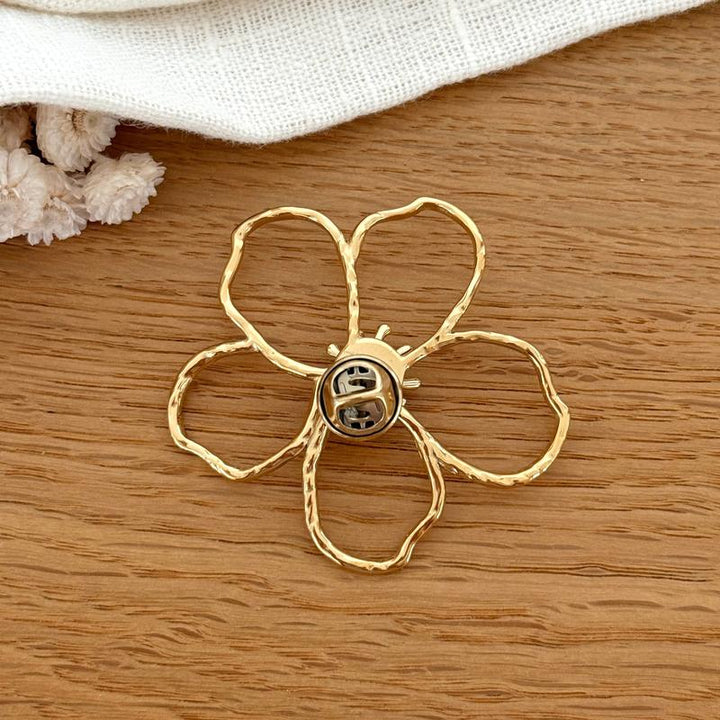 "Meline" steel pin brooch